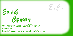 erik czmor business card